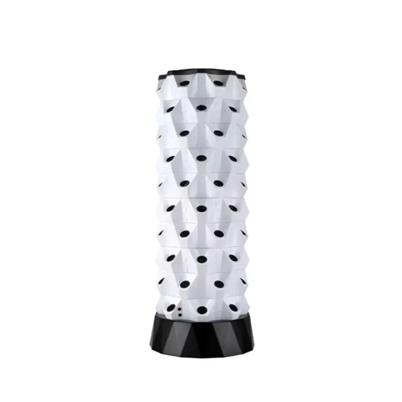 Agricultural Greenhouse Rotary Vertical Tower 10 Layers 80 Holes Garden Aquaponic System With Pump