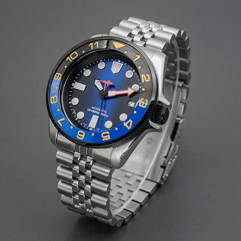Nieuw ontwerp SKX007 herenhorloge Fit NH36 Automatisch uurwerk 316L roestvrij staal saffierglas 200M waterdicht horloge Horloge