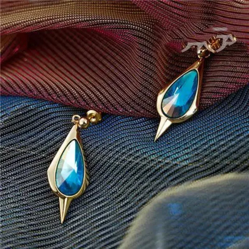 أقراط أنيمي Genshin تأثير كايا تأثيري ، خطاف الأذن ، اكسسوارات مسمار ، دعامة زي ، هدايا