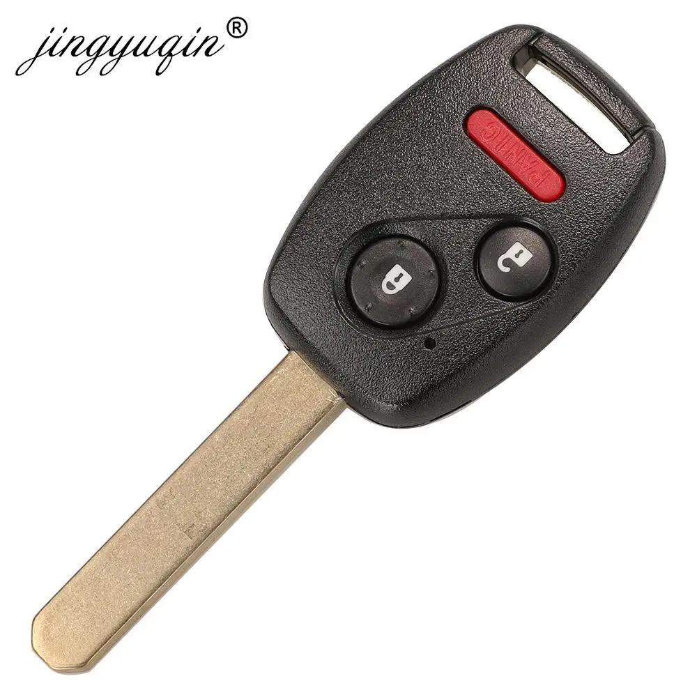 Jingyuqin 10pcs Shell chiave dell\'automobile a distanza per Honda Accord Civic CRV Pilot Insight 2 2 + 1 3 3 + 1 4 pulsanti Pad Fob portachiavi