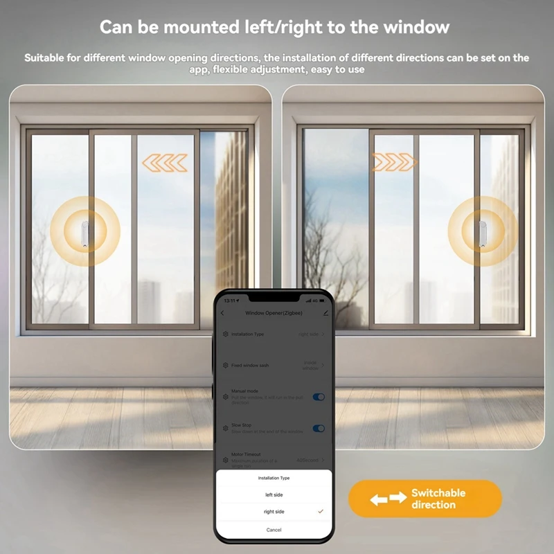 Tuya Zigbee Smart Window Opener Automatic Solar-Powered Sliding Window Pusher With App & Voice Control Via Alexa