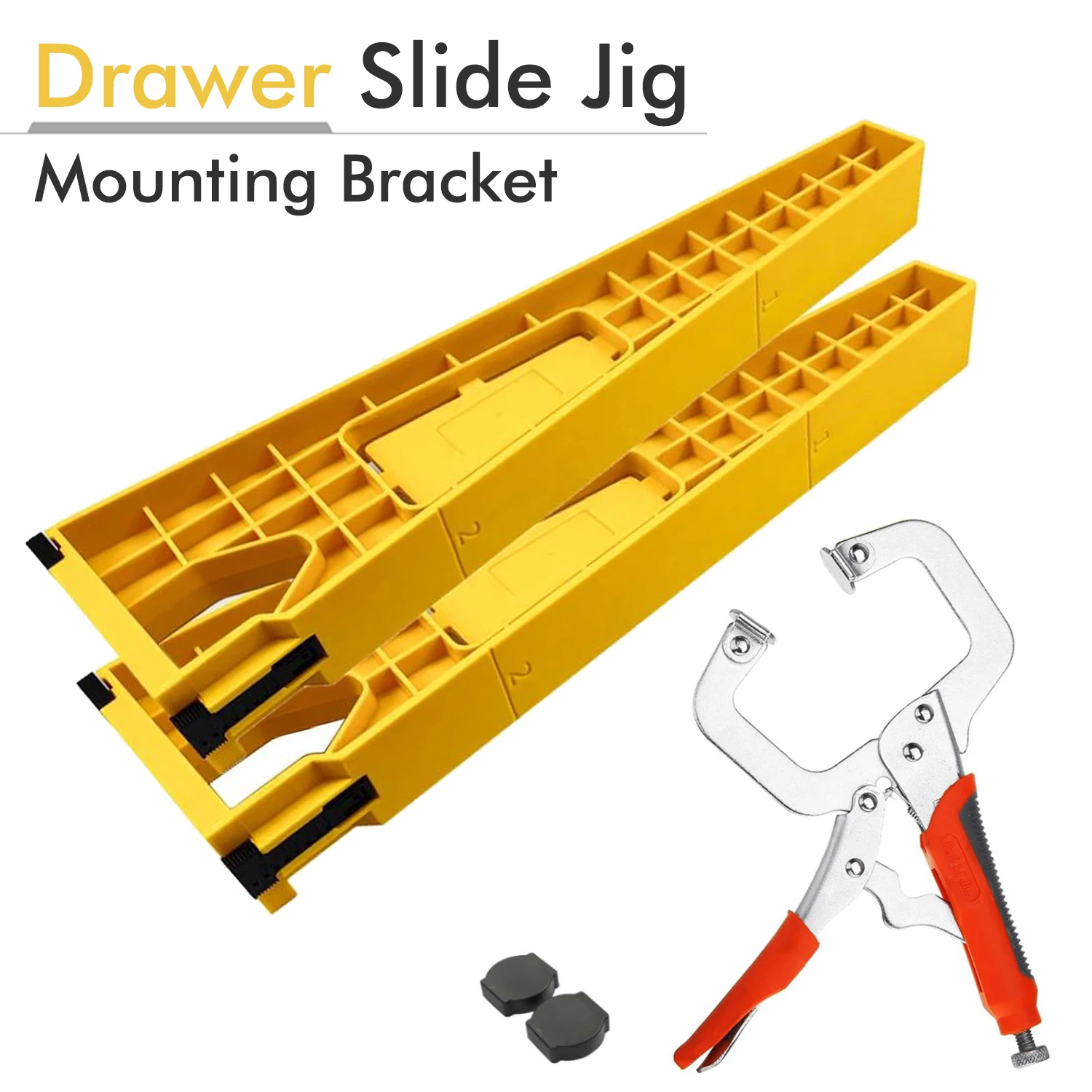 Drawer Slide Jig Cabinet Hardware Handle Installation Hinge Jig Drill Guide for Cabinet Furniture Mounting Tool