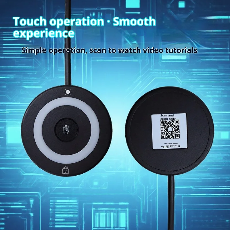 USB Windows Hello Fingerprint Reader for Laptop PC Touch Unlock & Power On RGB Light