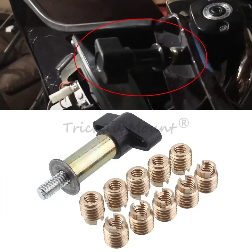 Front Batwing Fairing Windshield Threaded Brass Insert Kit For Harley Touring Electra Street Glide 97-13 Motorcycles Accessories