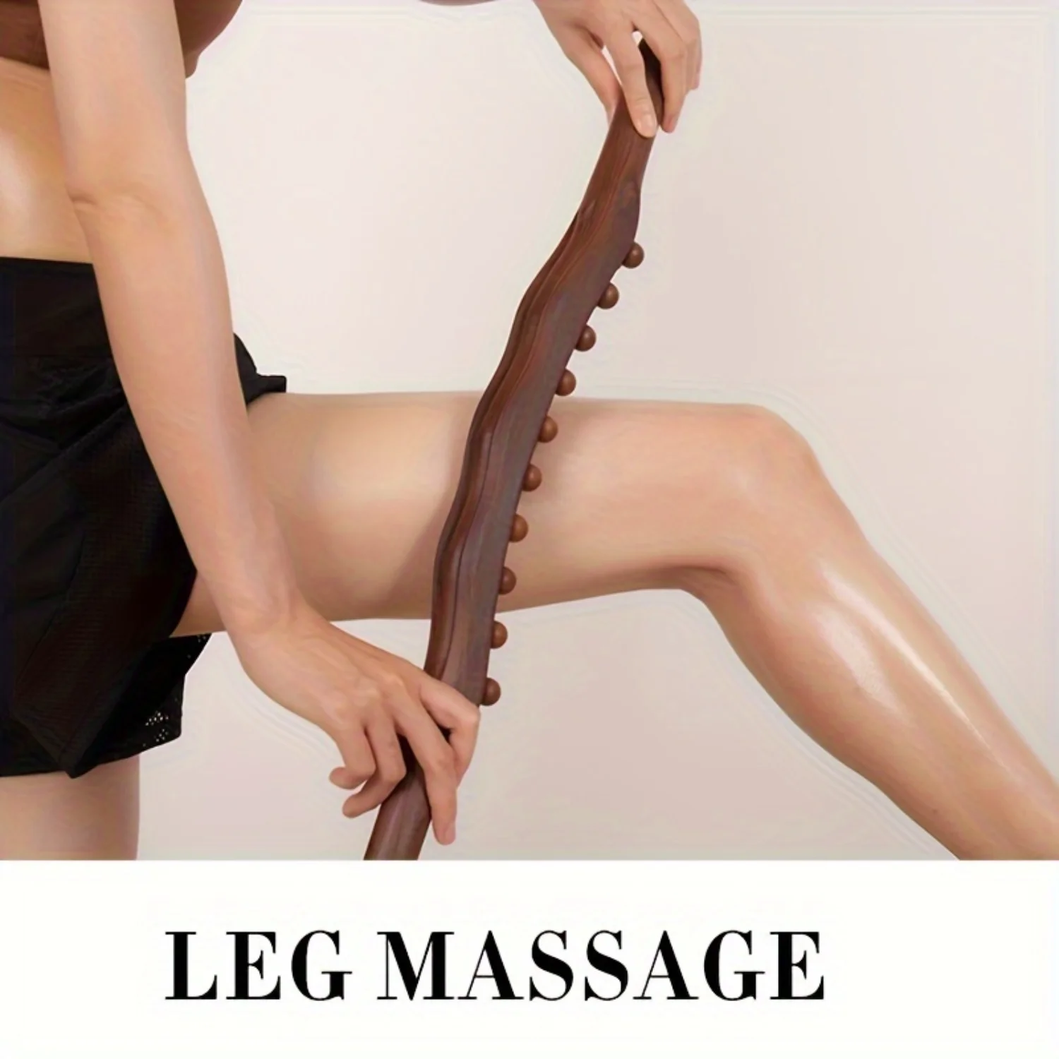 1 قطعة 22 بوصة أدوات مساج للجسم مع 31 خرزة ، تشكيل العضلات ، عصا تدليك خشبية للظهر ، الرقبة ، المهجلة ، الساق ، ماسا الخصر