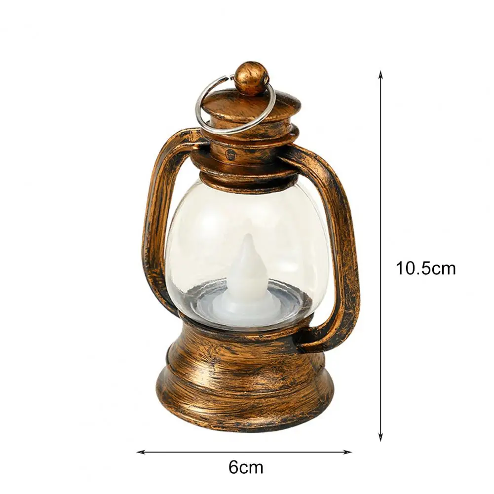 Small Oil Lamp Fine Workmanship Oil Lamp Retro Led Oil Lamp Lantern Multifunctional Night Light for Xmas Decoration with Warm