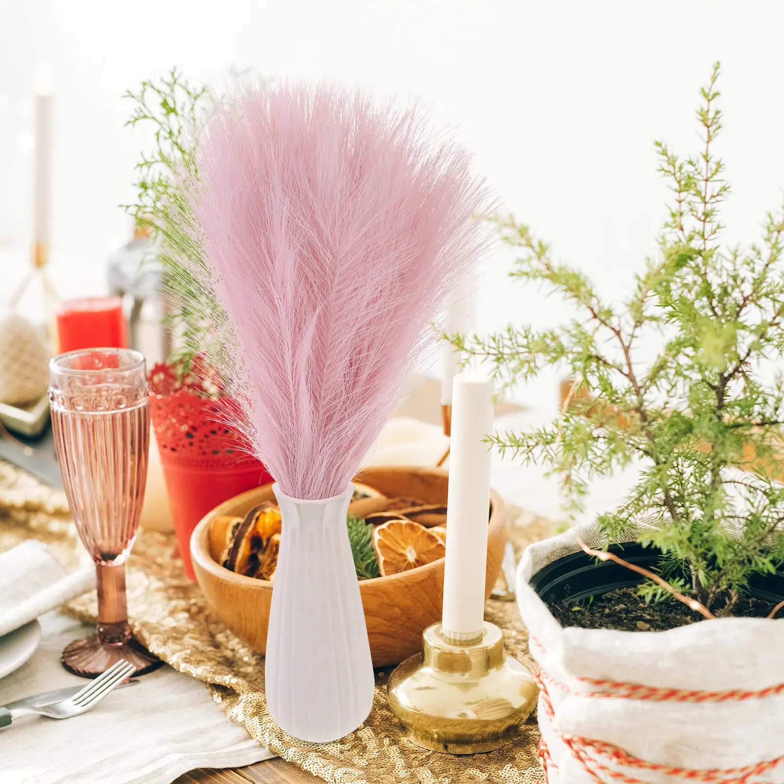 6 Stück Kunst-Pampasgras, deko – Pampas Grass Decor Bewertung und Preis