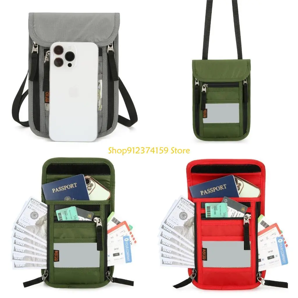 

G5AE Neck Travel Wallet Travel Document Holder Travel Organisers Crossbody Bag