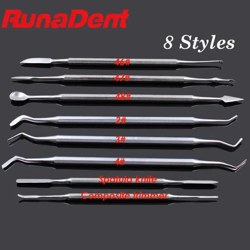 1Pcs Dental Wax Carver Mixing Spatula Knife Composite Filling Resin Instruments Make Up Tools Dentist Lab Materials Double Ends