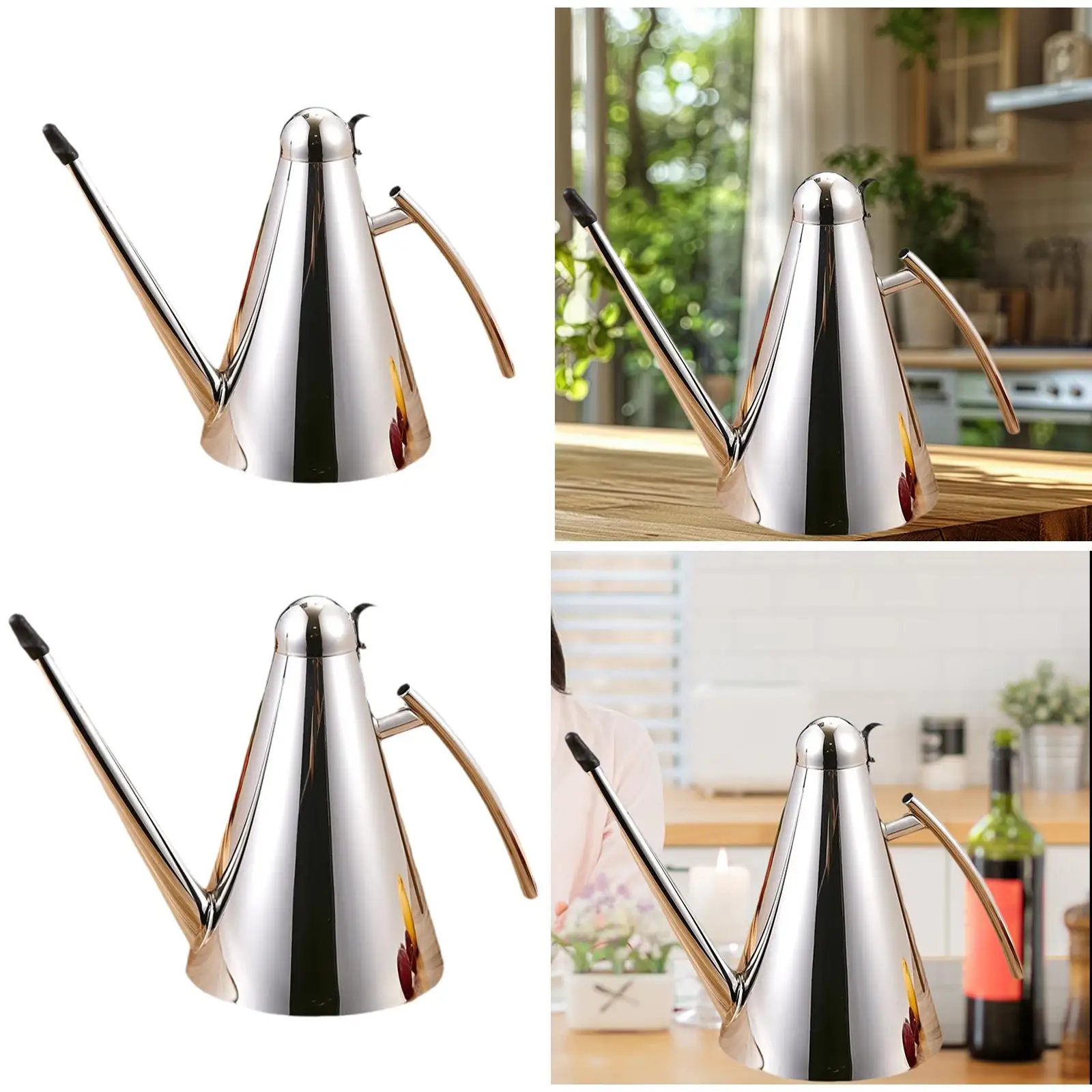 Oil Dispenser Kitchen Tool Multifunctional Easy Grip Handle Oil Container for Parties Restaurant Refrigerator Household Camping