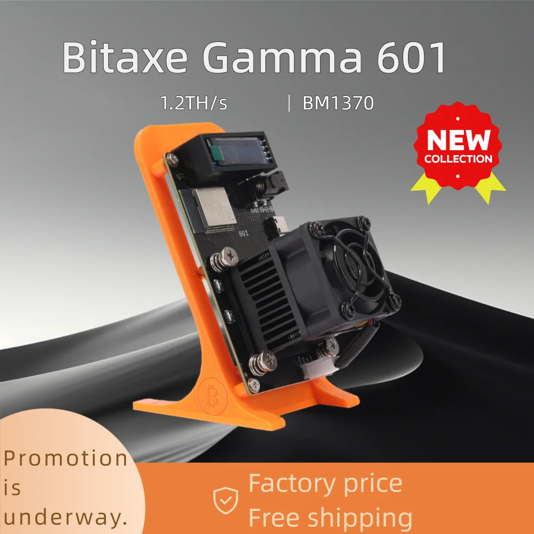 

Solo Bitaxe BTC Miner Gamma 601 1.2TH/s 17W ASIC Home Miner with BM1370 Chip Open Source - Bitcoin Mining Hardware