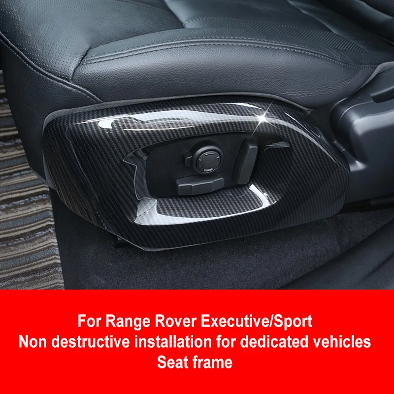 Garniture de couverture latérale de siège de voiture chromée, pour Landrover Range Rover Vogue L405 autobiographie 13-17 pour Range Rover Sport 13-22, style de voiture