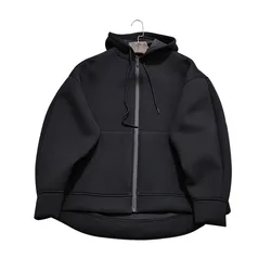 Winter New Women's Zipper Hoodie High Street Unisex style Double Pockets Oversize Loose Sweatshirts Outerwear Top