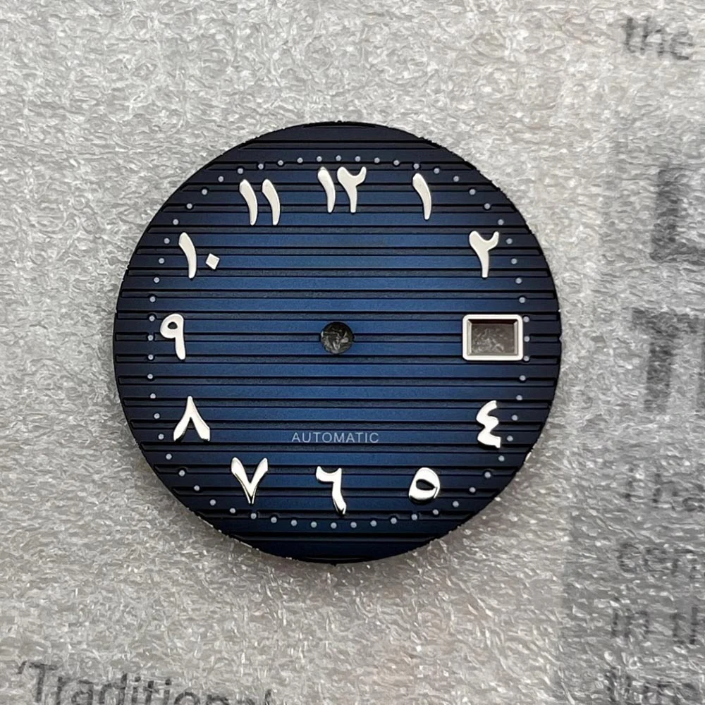 قرص NH35 مقاس 30.5 ملم قرص معدل أرقام عربية في الشرق الأوسط ملحقات ساعة نوتيلوس تناسب حركة NH35