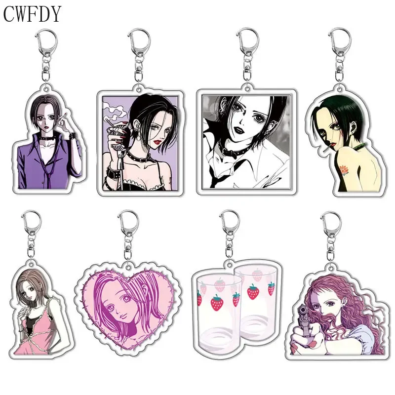 

Anime NANA Acrylic Keychain Ai Yazawa Osaki Nana Serizawa Reira Creative Figures Key Holder Jewelry Accessories For Girlfriends