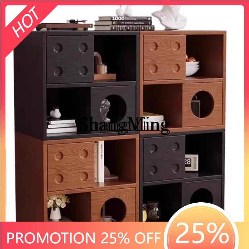 

SM new medieval style solid wood bucket cabinet, living room wall locker, bedroom storage combination locker