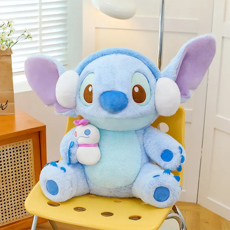 디즈니 Lilo & Stitch 봉제 인형 장난감, 귀여운 애니메이션 봉제 인형, 스티치 천사 40-100cm, 부드러운 봉제 베개, 어린이를 위한 크리스마스 선물