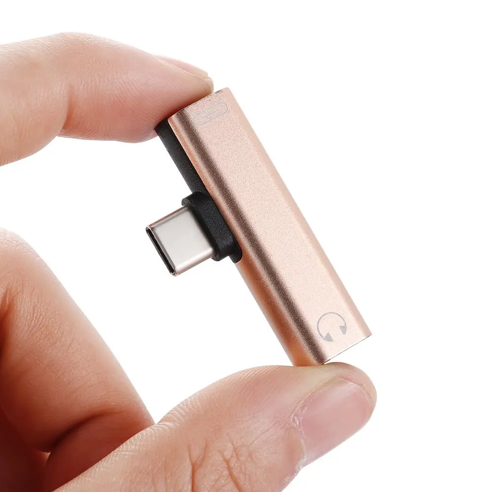 Fast USB C Metal AUX Splitter Headphone Jack Type-C To 3.5mm Adapter Audio Convertor For Samsung S10 S9 Huawei Mate20