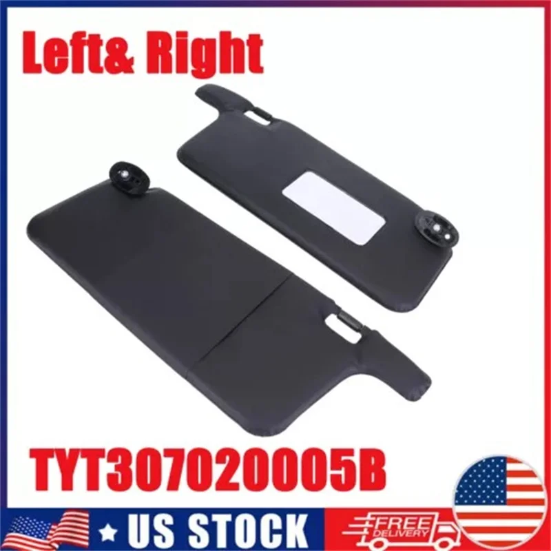 

2Pcs Car Visor Sunshade Auto Sun Visor with Makeup Mirror Replacement for Civic 1996-2001 TYT307020005B
