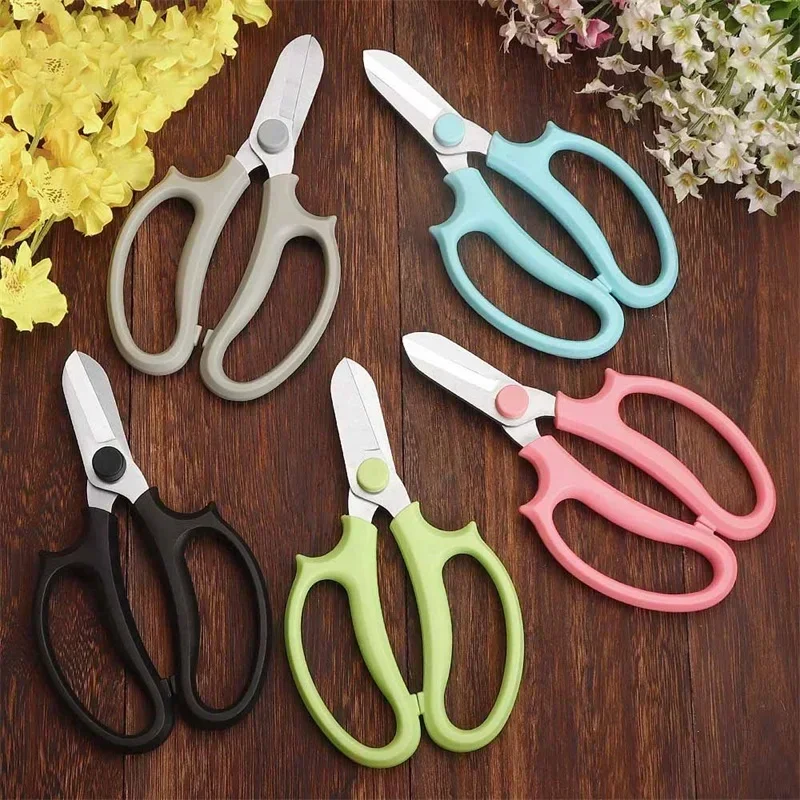 Stainless Steel Garden Scissors, Flower Arranging Shears, Comfortable Grip Handle, Potted Plant Pruning, Professional Tools