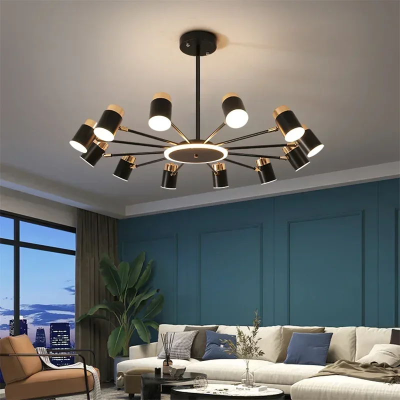 Modern LED  Chandelier Living Room Home Desigh Lustre Simple Modern Restaurant Led s Indoor Lightsing Decoration Fixtures