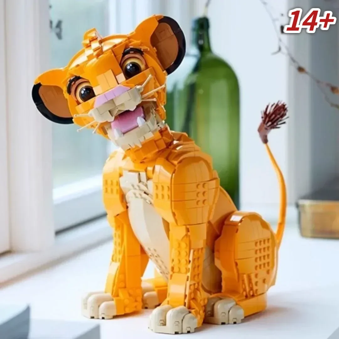 

Новые 1445 деталей конструктора в виде льва, модель животного, игрушка 43247, коллекционный подарок на Рождество и день рождения для украшения дома и офиса