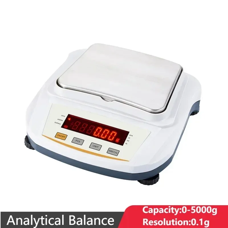 

Digital Analytical Electronic Balance YP Series High Precision Rechargeable 0-5000g X 0.1g Laboratory Lab Scale