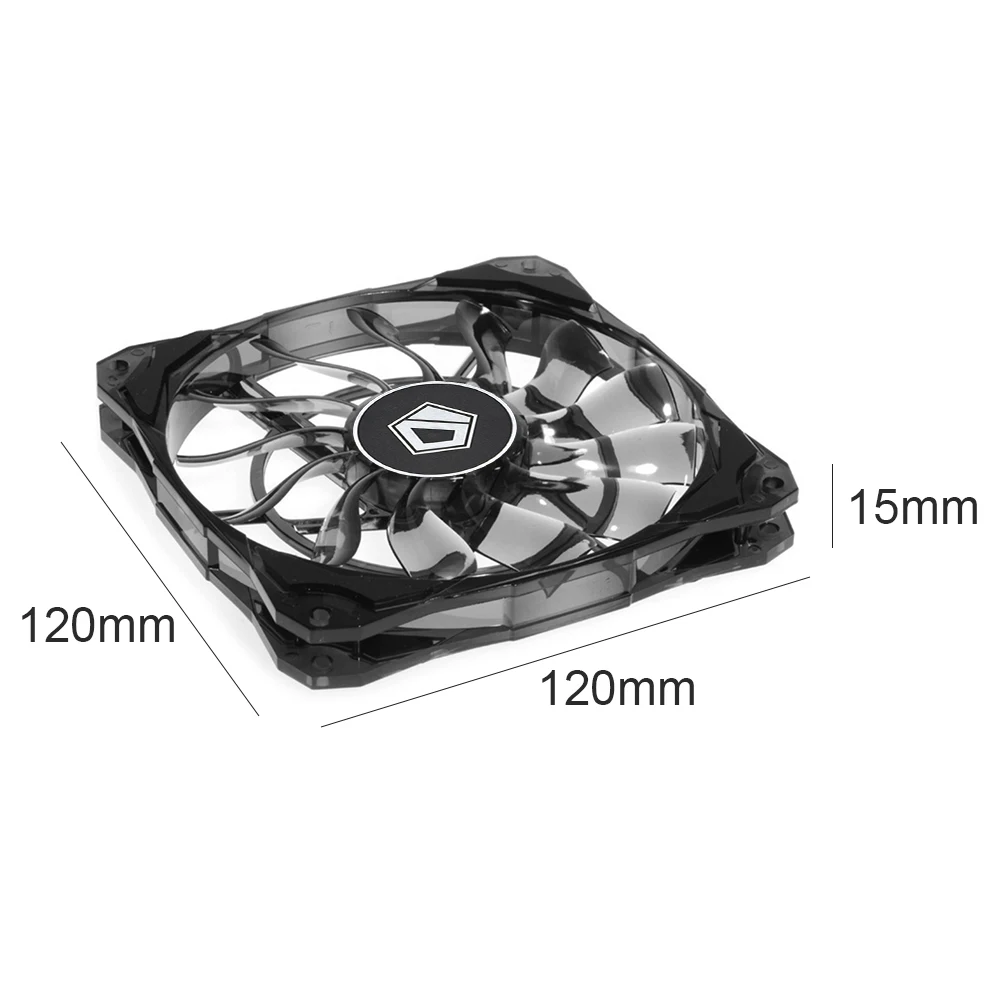 

ID-COOLING 12cm 13 Blades Cooler Chassis PC Case CPU 4 Pin Silent Radiator Fan