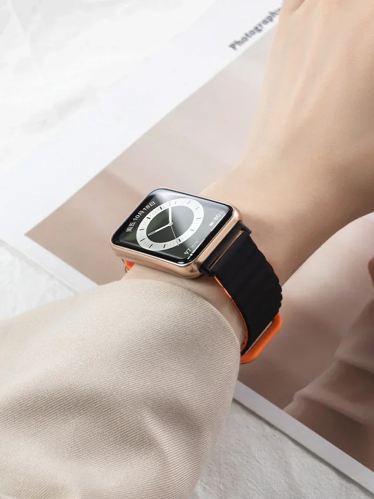 Magnetic Loop for xiaomi mi band 8 pro strap Smart WristBand Bracelet Silicone Watch band correas for Redmi watch 4 Accessories image 3