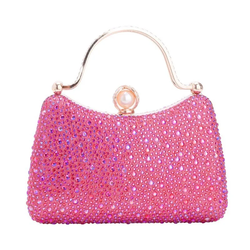 

Вечерняя сумочка-клатч с бриллиантами и жемчугом, женская сумка для банкета, наручная сумка под платье