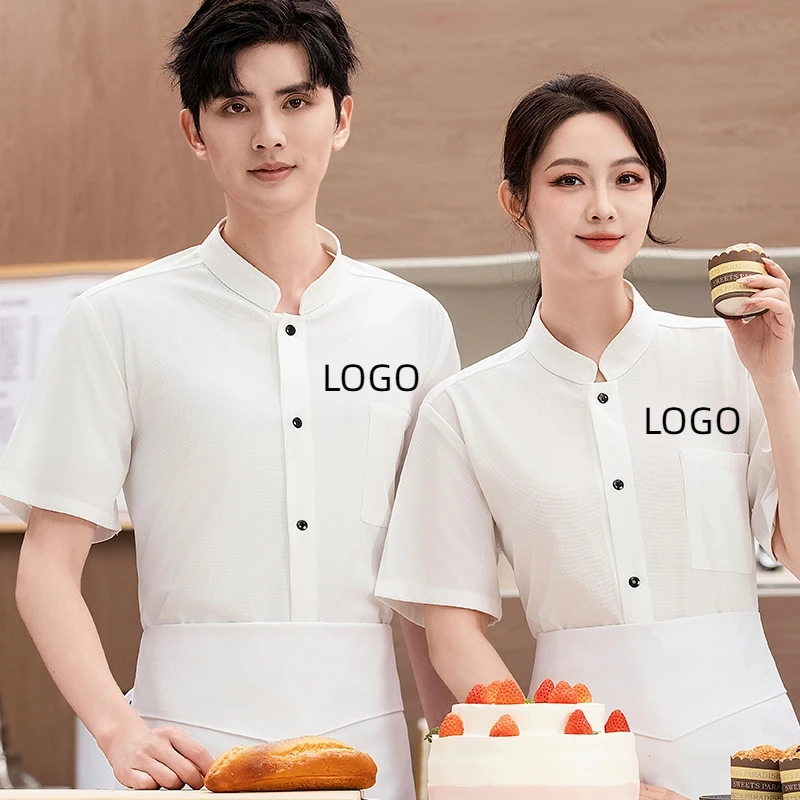 verao-malha-respiravel-chef-workwear-masculino-manga-curta-catering-hotel-restaurante-chines-topo-impresso-com-logotipo