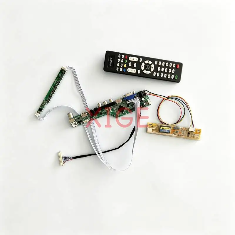 

For N141X7 N141XA N141XB N141XC LCD Display Controller Drive Board DIY Kit 1024*768 HDMI+VGA+AV+USB 1024x768 LVDS 30-Pins 1-CCFL