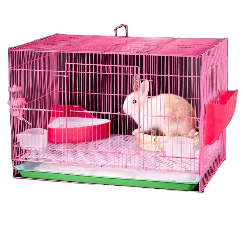 

Solid Color Quality Pet Rabbit Cage Oversized Indoor Household Collapsible Portable Rabbit Dog Pet Cage Houses