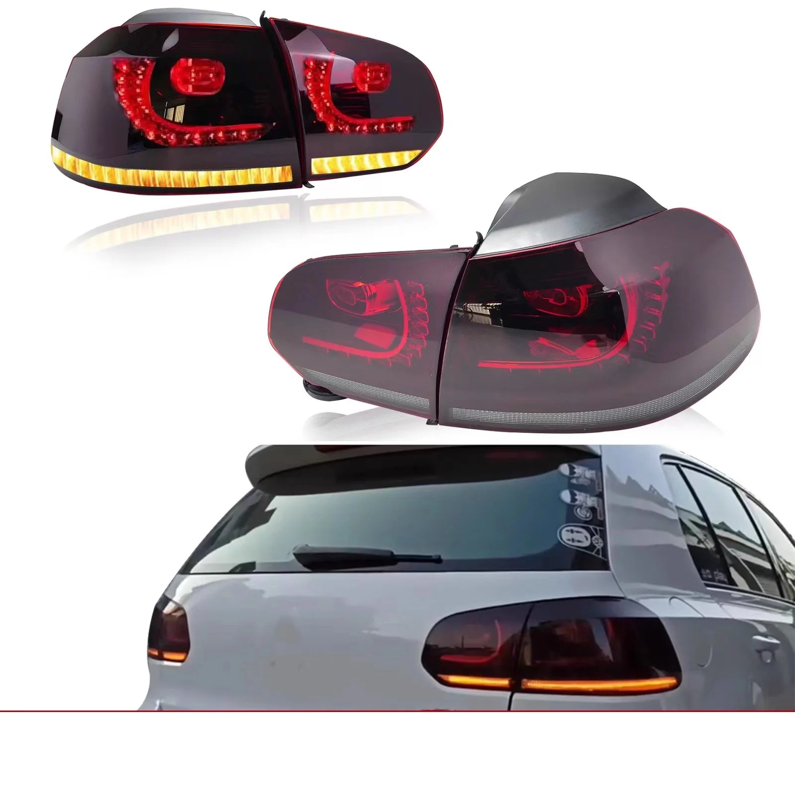 

Taillight Assembly for Volkswagen vw Golf 6 GTI R20 modified with dynamic turn signal Led rear lamp Car accessories