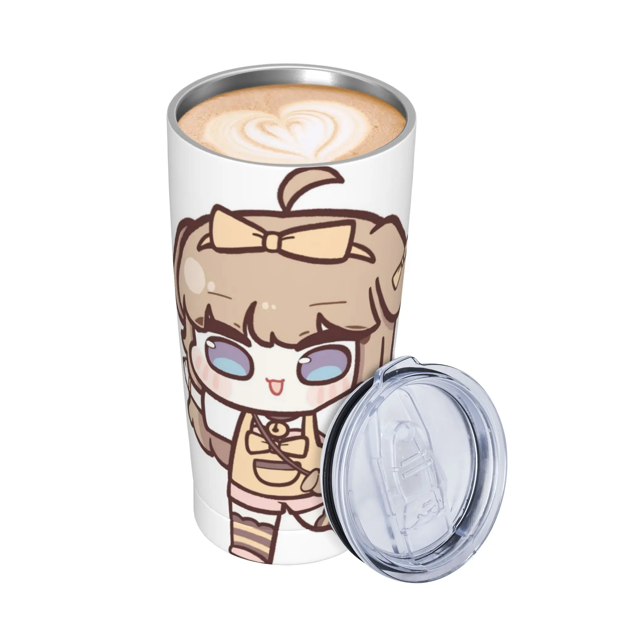 Trickcal C-Chibi Go Games Insulated Tumbler with Straws  Vacuum Coffee Mugs Office Home Hot Cold Drinks Cup 20oz