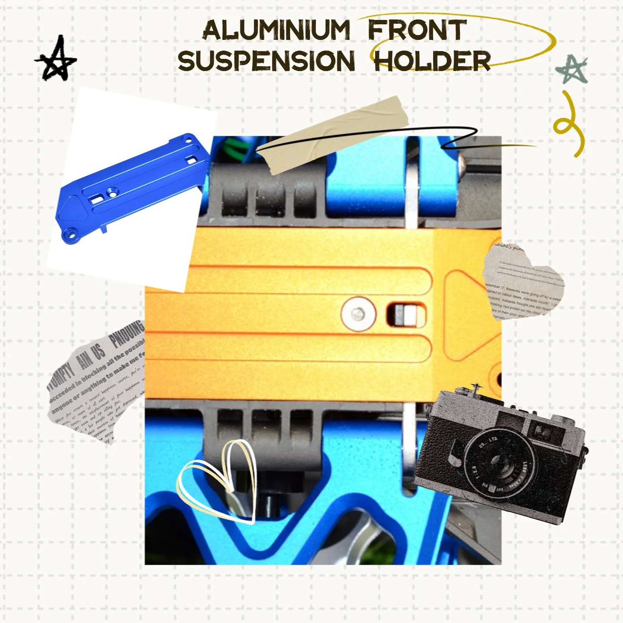 

Алюминиевый держатель передней подвески GPM для TRAXXAS 1/5 X-MAXX 6S/8S, 1/6 XRT 8S