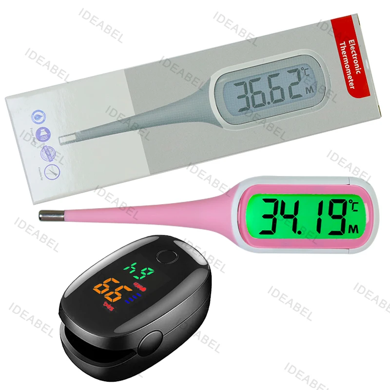 

Silicone Fast 9S Thermometer for Fever Digital infrared Basal Body Thermometer Oral Armpit Rectal Temperature LED Display