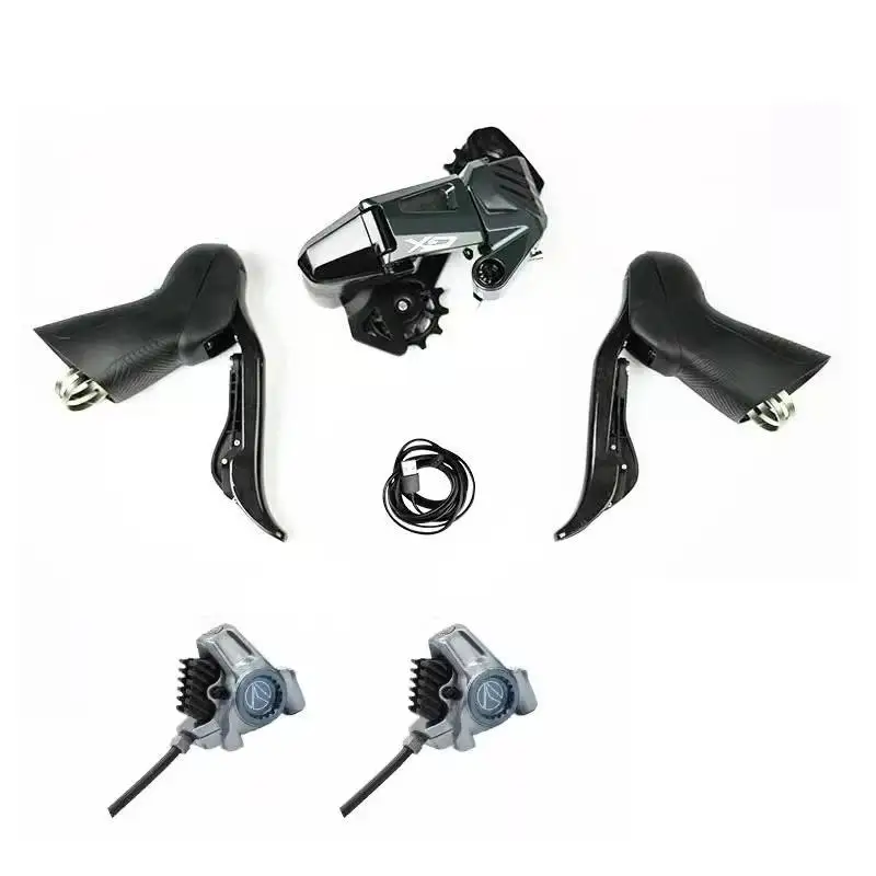 

Wheeltop Новый GeX Gravel Bike Беспроводной электронный Shifte Groupset r Одинарная звездочка 7-13 скоростей Высоковольтный задний переключатель