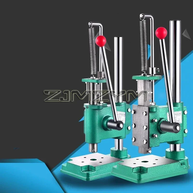 Hand Punch Press Industrial Manual Press Desktop Micro Round Square Head Punching Hand Mini Press