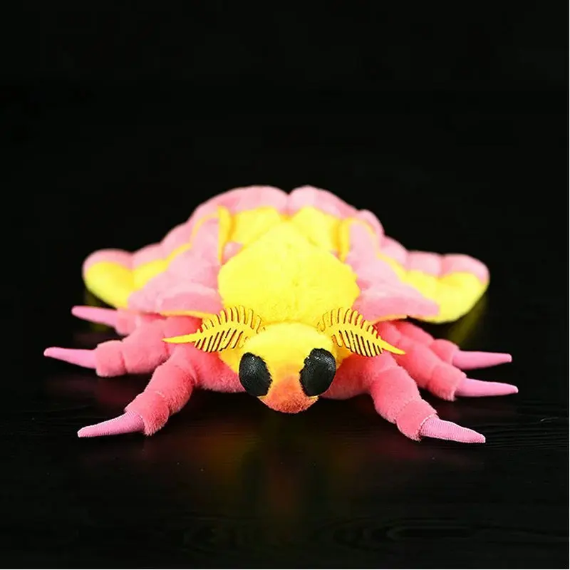 Original Insect Series Dolls Rose Maple Moth Plush Toy Simulation Animal North American Red Maple Moth Doll Kawaii Toy Gifts