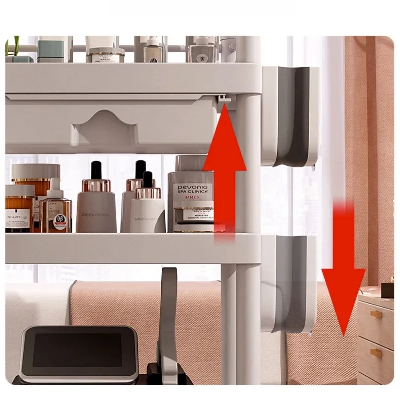 Beauty Salon Cart Professional Trolley Tool Storage Rack Cupping Machine Stand Small Bubble Equipment Organizer Movable Shelf
