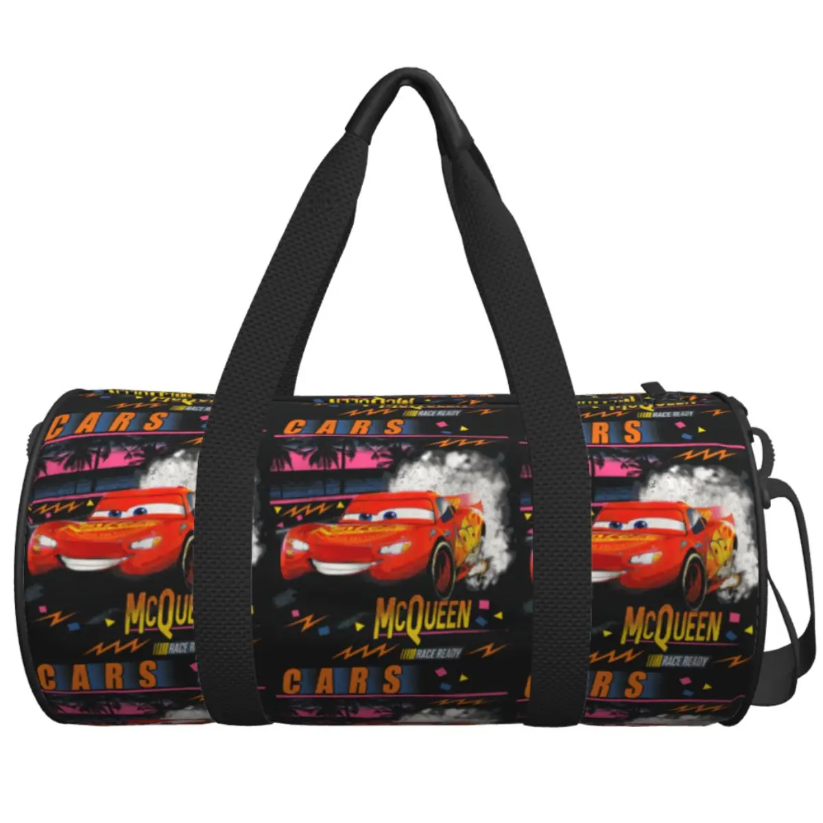 

Дорожная сумка Cars Lightning McQueen Palm Tree Sunset Спортивная сумка Спортивные сумки Большая вместительная сумка для багажа Сумка для фитнеса для пары