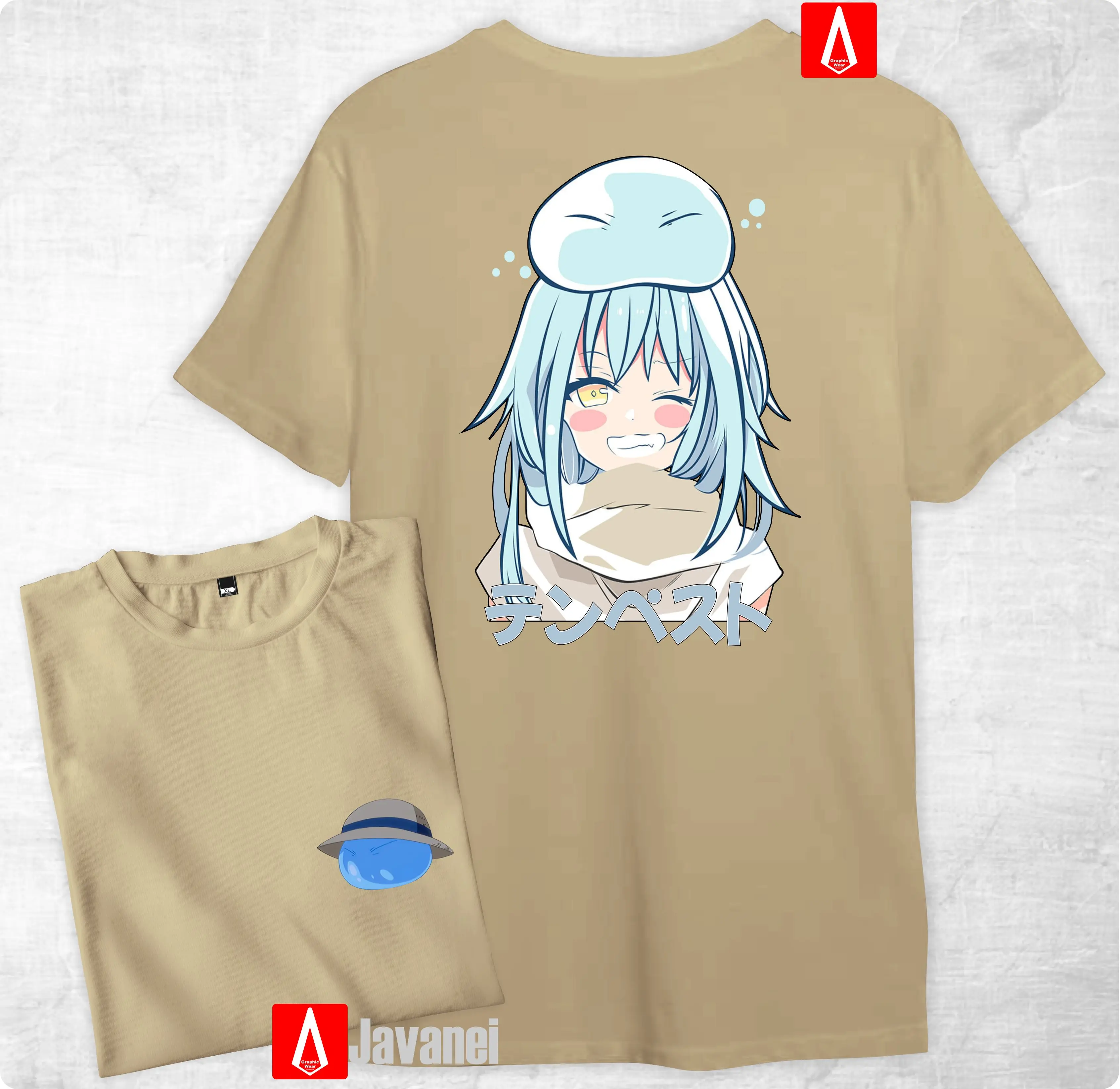 Anime Rimuru manga wibu japan distro cotton combed 30s javanei