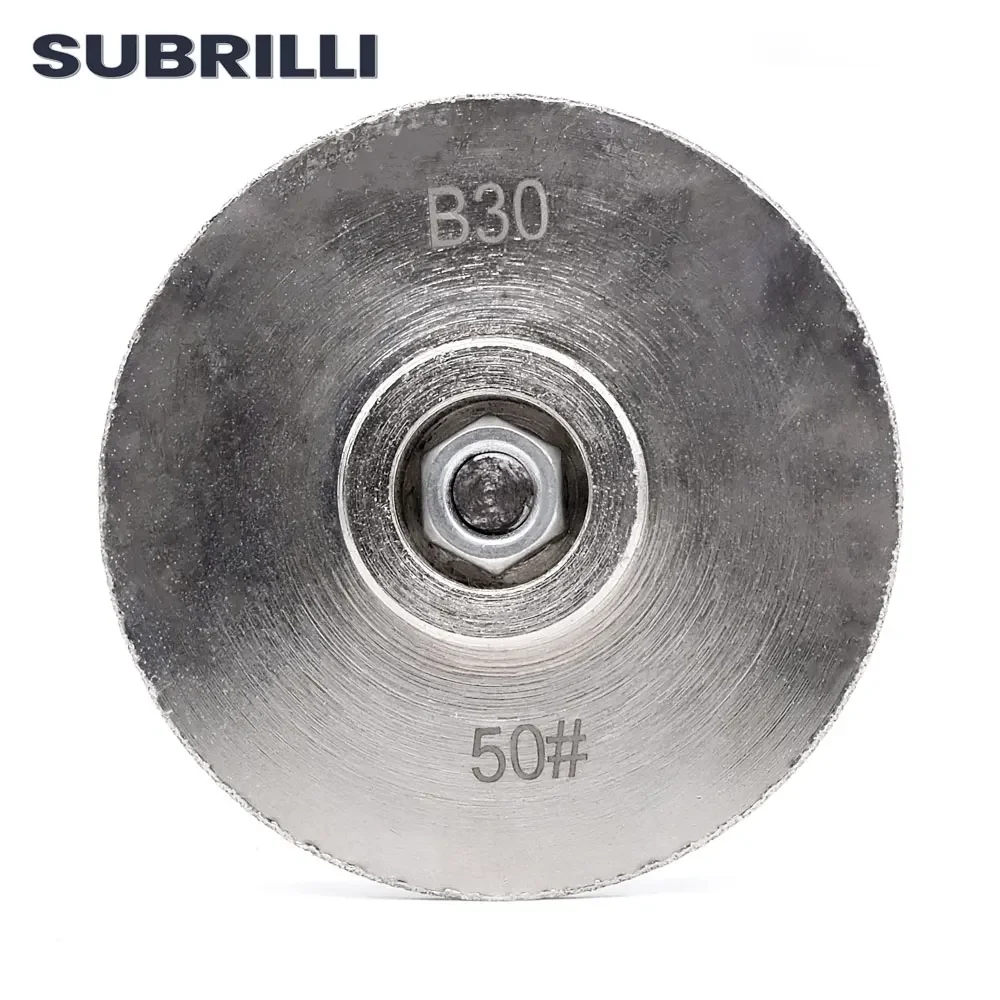 SUBRILLI B30 Demi Bullnose Diamond Router Bit Electroplated Diamond Profile Wheel For Edge Profiling Machine Hand Held Router
