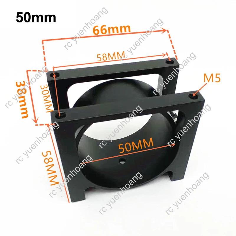 1PCS RC Drone Agricolo Braccio Morsetto Per Tubi di Montaggio Dia.40mm/45mm/50mm Tubo Clip Apparecchio In Lega di Alluminio per Multi-rotore aereo