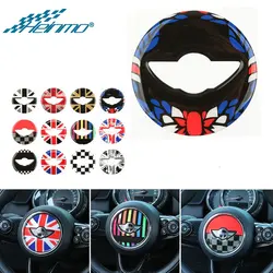 For MINI Cooper F56 F55 F57 Steering Wheel Center Cover Housing Sticker for MINI Countryman F60 for MINI Clubman F54 Decor Parts