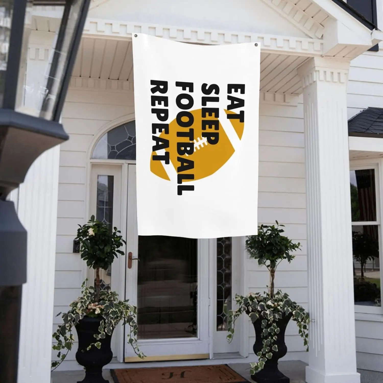 Flagnshow 100% Polyester Eat Sleep Football Repeat Flags