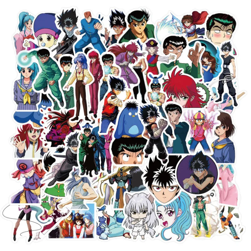 10/30/50 stücke Japanischen Anime Weiß Papier Reise Koffer Diy Auto Fahrrad Telefon Gitarre Laptop Gepäck Nette Kinder mädchen Spielzeug