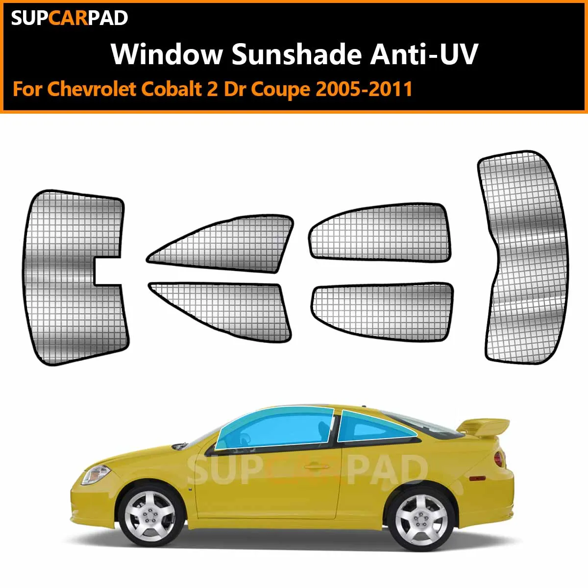 

For Chevrolet Cobalt 2 Dr Coupe 2005-2011 Custom Car Window Sunshade Anti-UV Car Sun Window Visors Sunshade Covers Accessories
