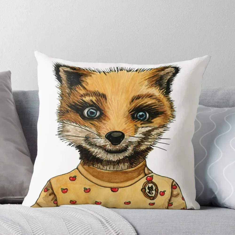 Mrs. Fox Throw Pillow Cushions Cover Throw Pillow christmas pillow case autumn decoration